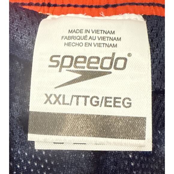 Speedo Tropical Swimming Trunks Men’s Size 2XL Mesh Drawstring Striped Shorts - Picture 3 of 4